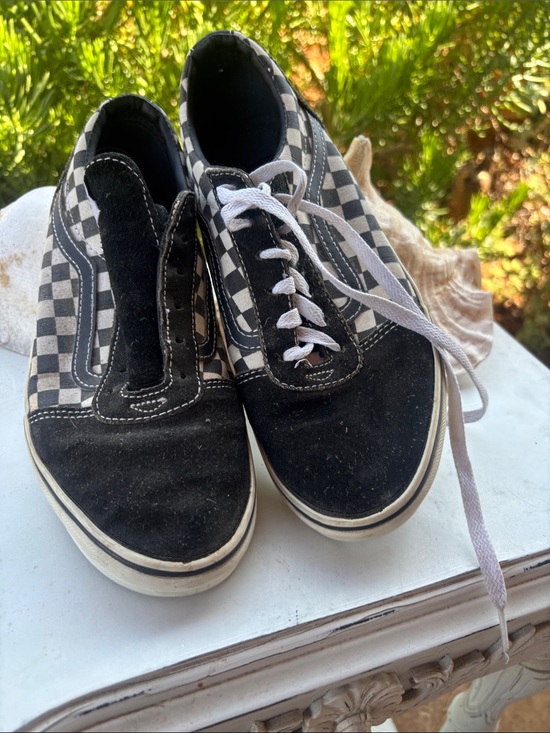 Vans Other - Vans Black & White Checkerboard Low-Top Sneakers
